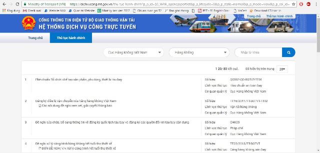 Cục Hàng không Việt Nam công bố dịch vụ công trực tuyến mức độ 3 thuộc lĩnh vực hàng không dân dụng